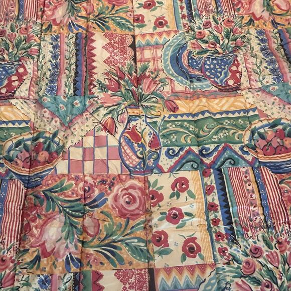 Collier Campbell Vintage 1991 Comforter Set Twin Size NIP Mediterranean Floral - Picture 8 of 13